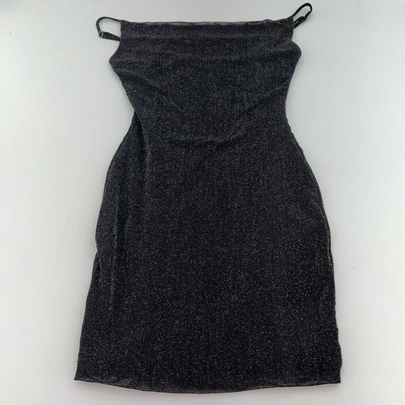 Hello Molly Black Spaghetti Strap Bodycon Mini Dress - Picture 1 of 4